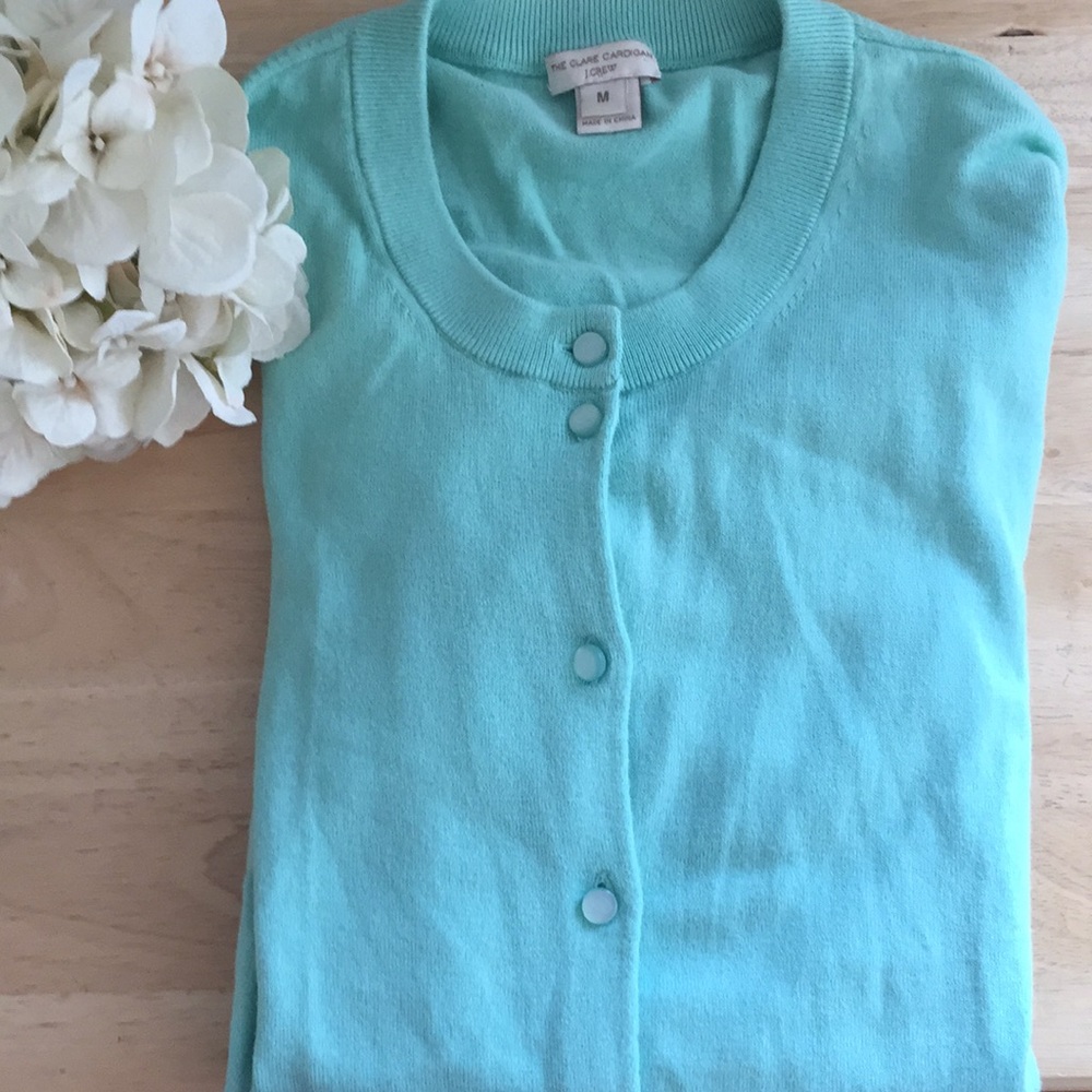 JCrew Teal Cardigan